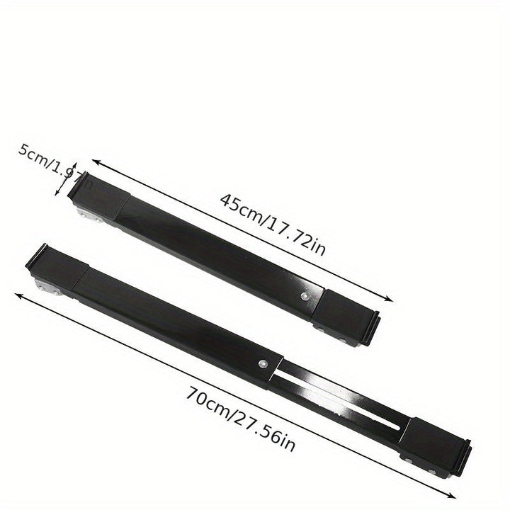 2 Piezas de Carrito Ajustable para Electrodomésticos con 24 Ruedas - Sin Batería Necesaria, Base Ergonómica con Palanca y Frenos, Ideal para Refrigerador, Lavadora, Secadora y Muebles - Accesorios para Hogar, Movilización Fácil