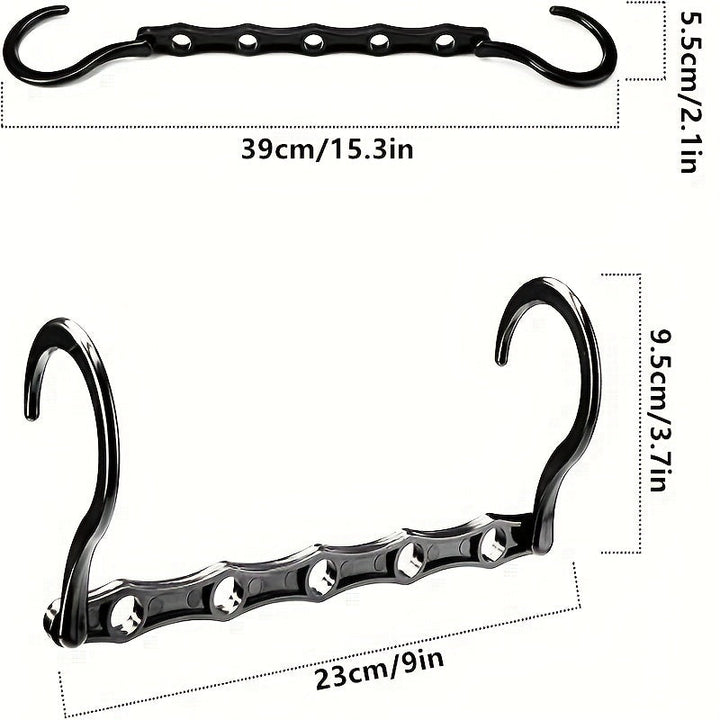 1/6/12pcs Percha Mágica A Prueba De Viento Creativa, Percha De Plástico PP Multifuncional, Percha Plegable Giratoria Que Ahorra Espacio, Gancho De Conexión De Almacenamiento