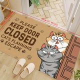 Alfombra de bienvenida para gatos, 1 pieza, para interiores, decoración del hogar, antideslizante, de poliéster, 1 cm de grosor, 800 g por metro cuadrado