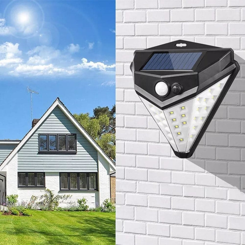 Foco 38 Led Luz Solar Diamante Sensor Movimiento Impermeable 361171099