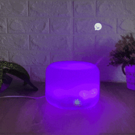 Humidificador LED Ambientador Difusor Aromas Luminoso 886-2