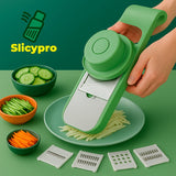 SlicyPro Cortador y Rebanador 6 en 1 con Diseño Seguro para Dedos