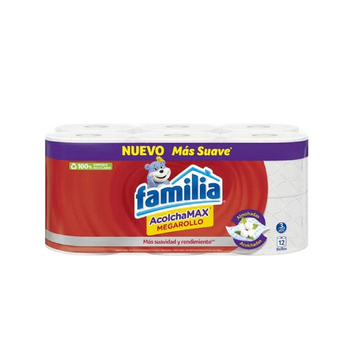 PAPEL HIGIENICO FAMILIA 12U MEGARROLLO ACOLCHAMAX