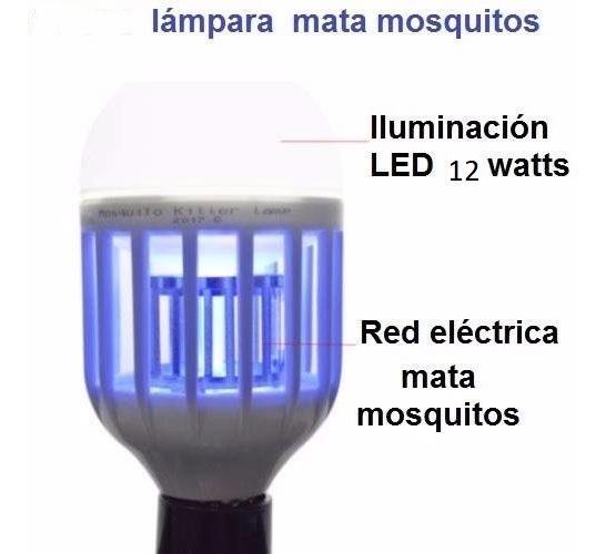 Bombillo Led Mata Zancudos Mosquitos Insectos Lampara