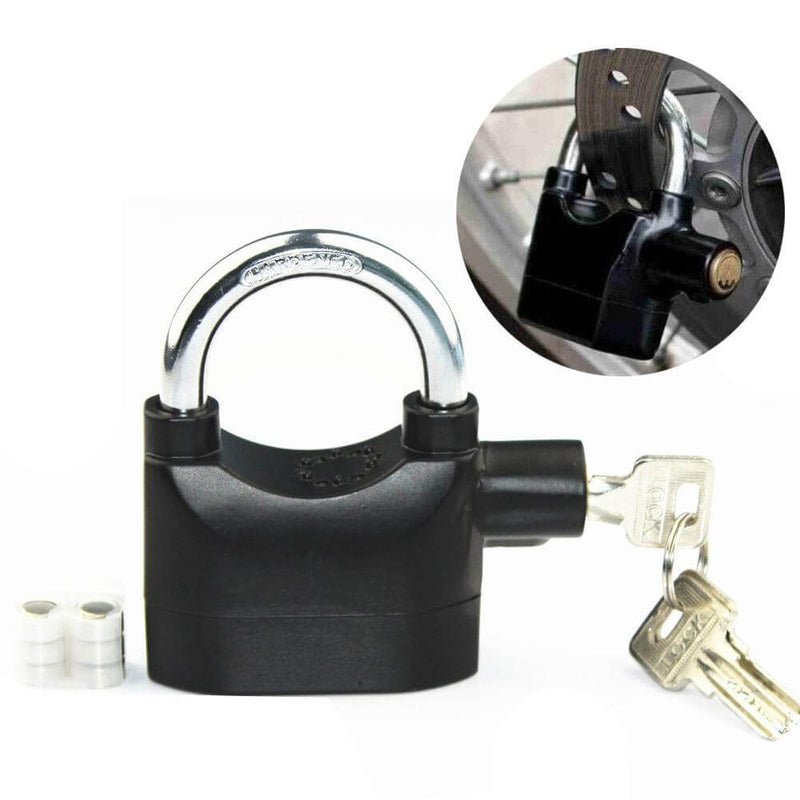 Candado Alarma Bicicletas Motos Puertas Alarm Lock Negro