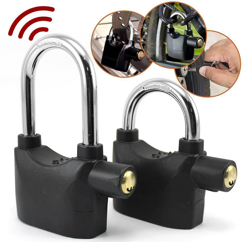 Candado Alarma Bicicletas Motos Puertas Alarm Lock Negro