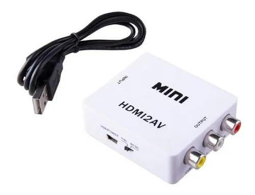 Convertidor Adaptador De Hdmi A Rca Video Version 1080p