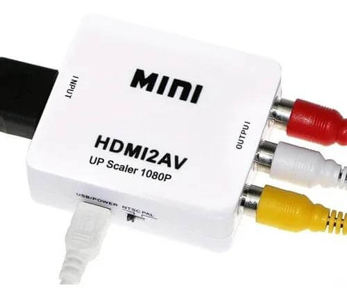 Convertidor Adaptador De Hdmi A Rca Video Version 1080p