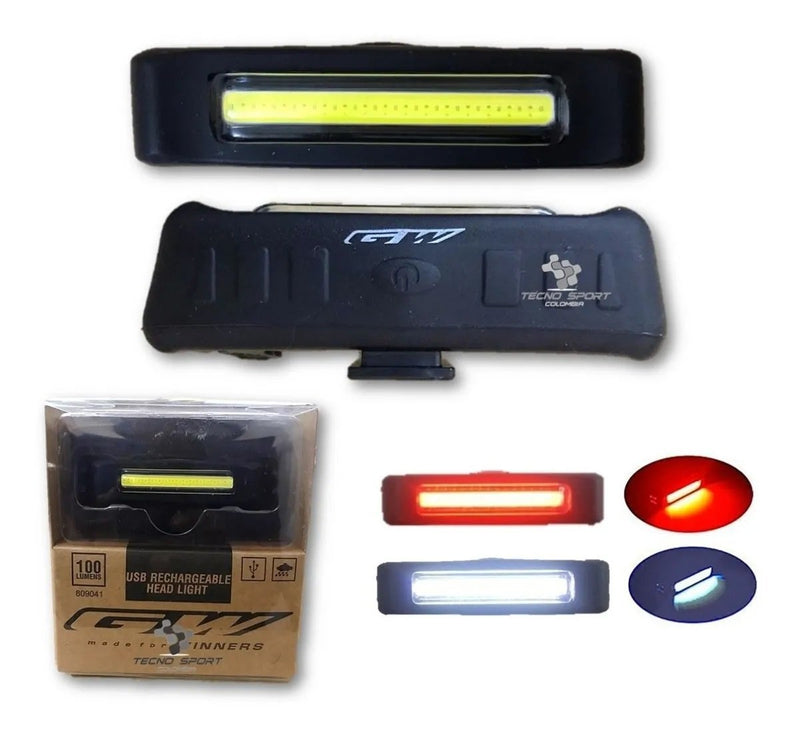 Promocion Luz Trasera Gw Bicicleta Recargable Usb 100 Lumens 5 Funcion