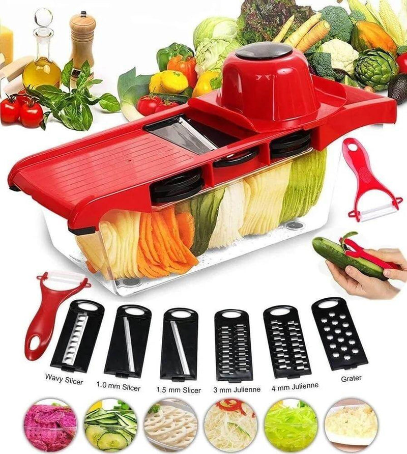 Ayudante De Cocina Rallador De Verduras Mandoline 6 En 1