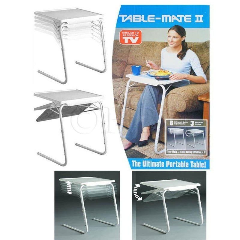 Mesa Table Mate Ajustable Multiusos Portátil Plegable