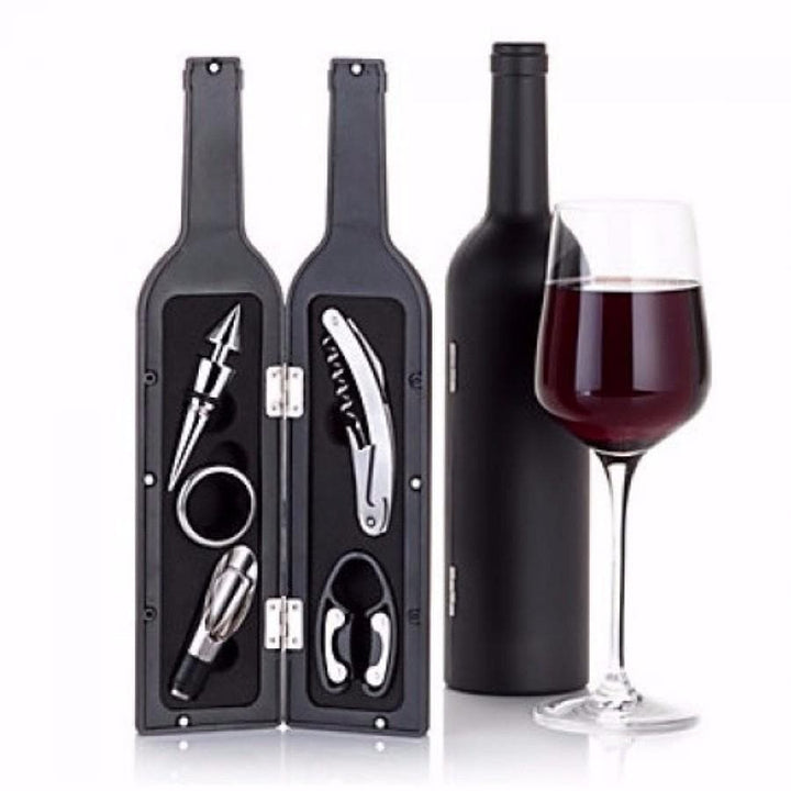 Set De Vino Sacacorchos Con Forma De Botella