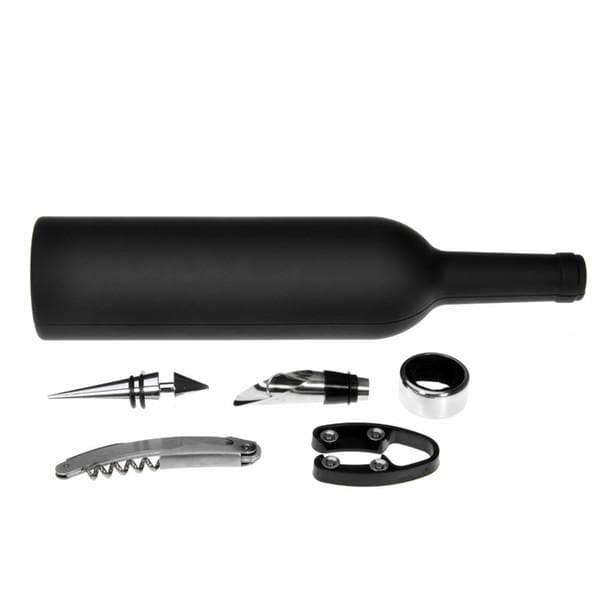 Set De Vino Sacacorchos Con Forma De Botella