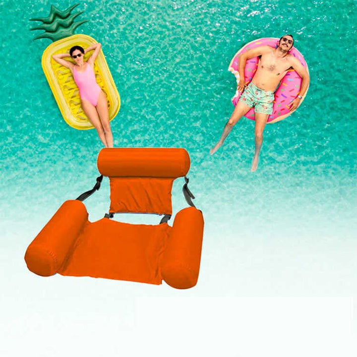 Silla Inflable Plegable para Piscina Flotante