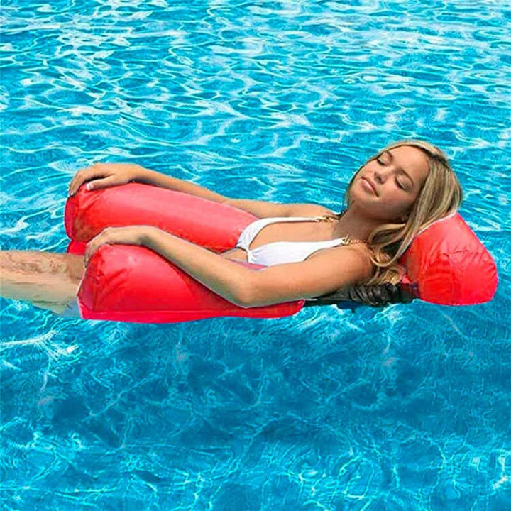 Silla Inflable Plegable para Piscina Flotante