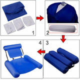 Silla Inflable Plegable para Piscina Flotante