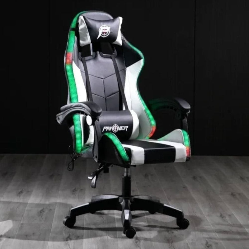 Silla Gamer Con Luz Led RGB y Control Remoto Marca Panther AL1230