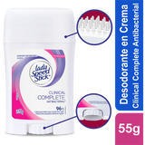 DESODORANTE LADY CLINICAL 55G CREMA/POW
