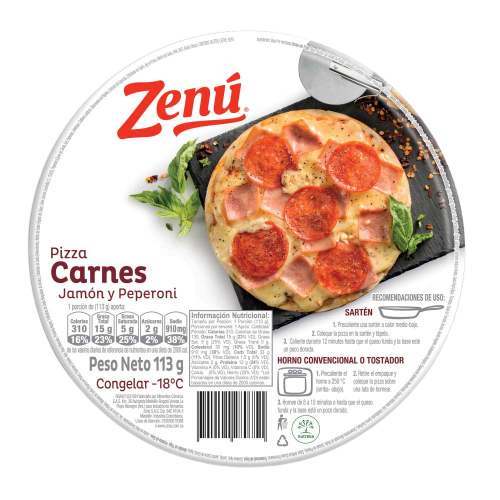 PIZZA ZENU 113G CARNE