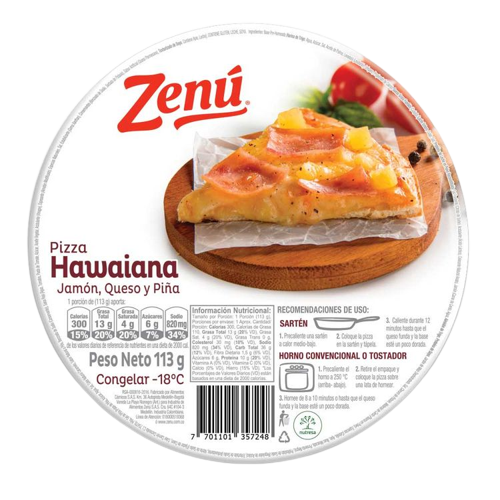 PIZZA ZENU 113G HAWAINA