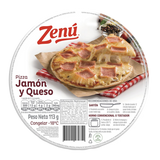 PIZZA ZENU 113G JAMON Y QUESO