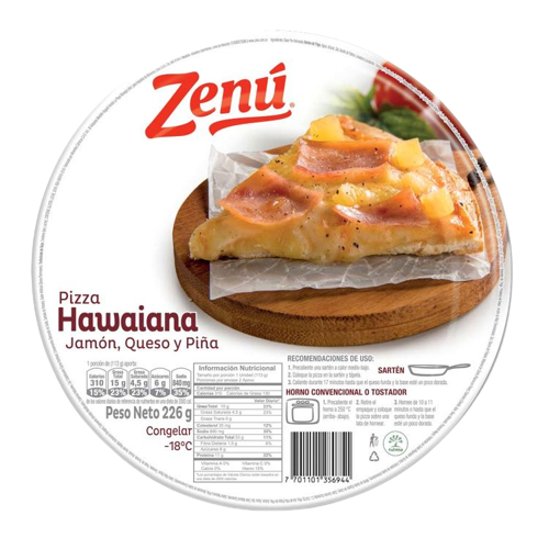 PIZZA ZENU 226G HAWAIANA