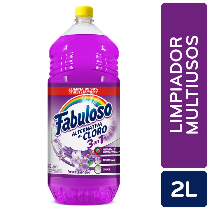LIMPIA PISOS FABULOSO ALTERNATIVA AL CLORO FRESCA LAVANDA 2 L