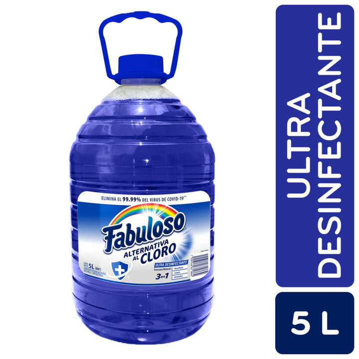 LIMPIA PISOS FABULOSO DESINFECTANTE FRESCURA NATURAL 5L