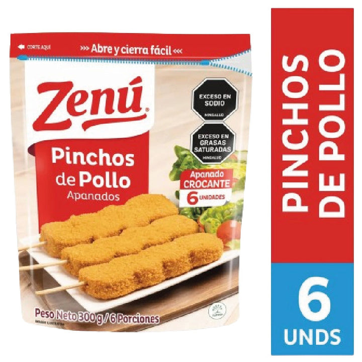 PINCHOS ZENU 300G POLLO