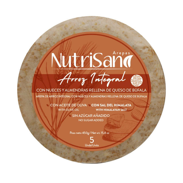 AREPA ARROZ INT NUEC ALM MOZ BUF 450GR