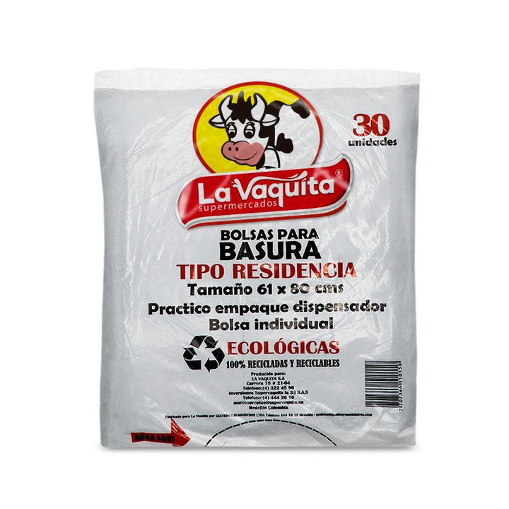 BOLSA BASURA 61X80 30U RESIDENCIA VAQUIT