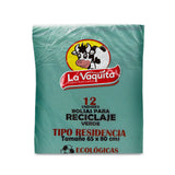 BOLSA BASURA 65X80 12U RECICLAJE VERDE