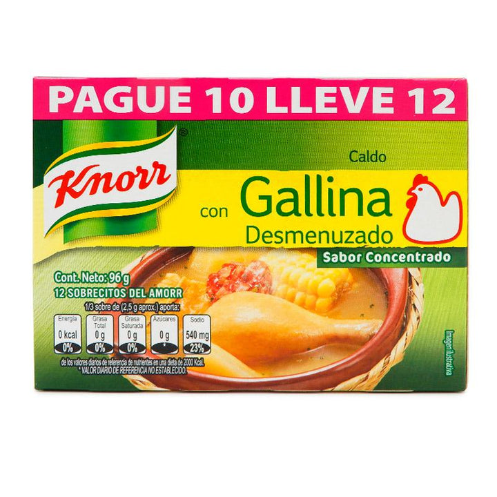 CALDO KNORR 12U 96G DESM/GALLINA OFERTA