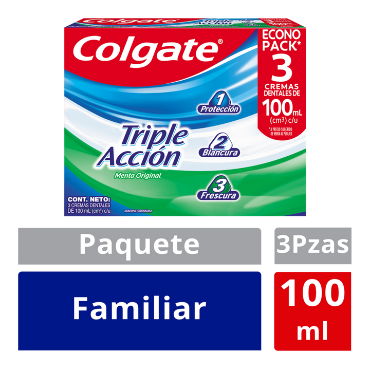 CREMA COLGATE 3U 100G TRIPLE ACCION
