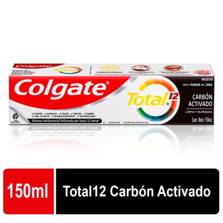 CREMA COLGATE T/12 150ML CARBON ACTIVADO