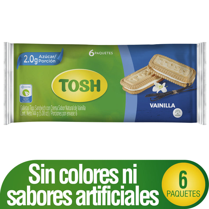 GALLETA TOSH 6U BOLSA VAINILLA