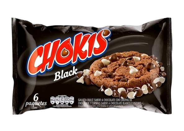 GALLETA CHOKIS 6U 222G CHISPAS BLACK
