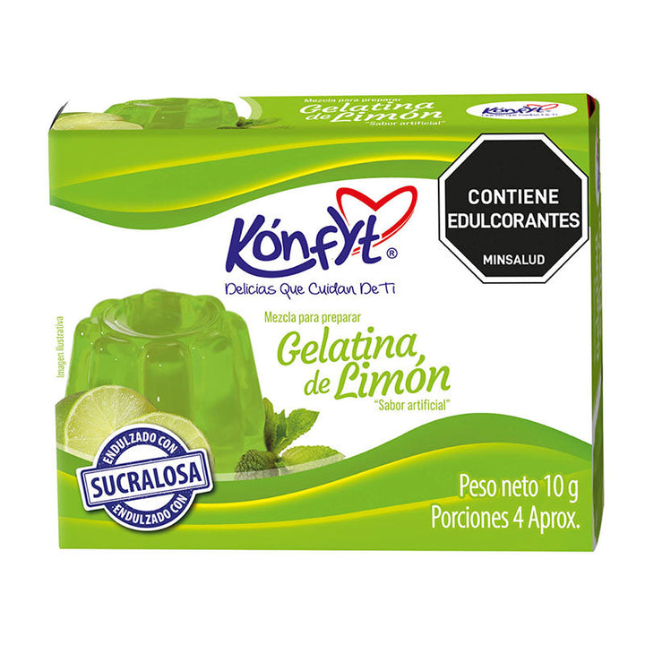 GELATINA KONFYT 6PORCIONES LIMON