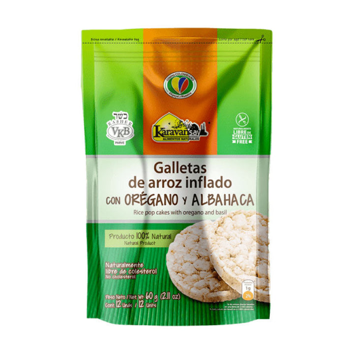 GALLETA ARROZ KARAVANSAY 60G NATURAL