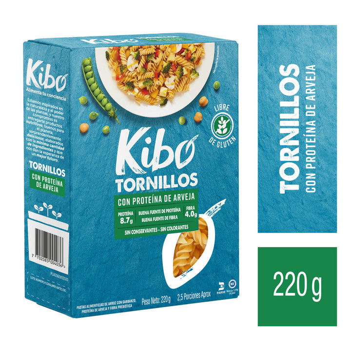 PASTA TORNILLO KIBO 220G S/GLUTEN