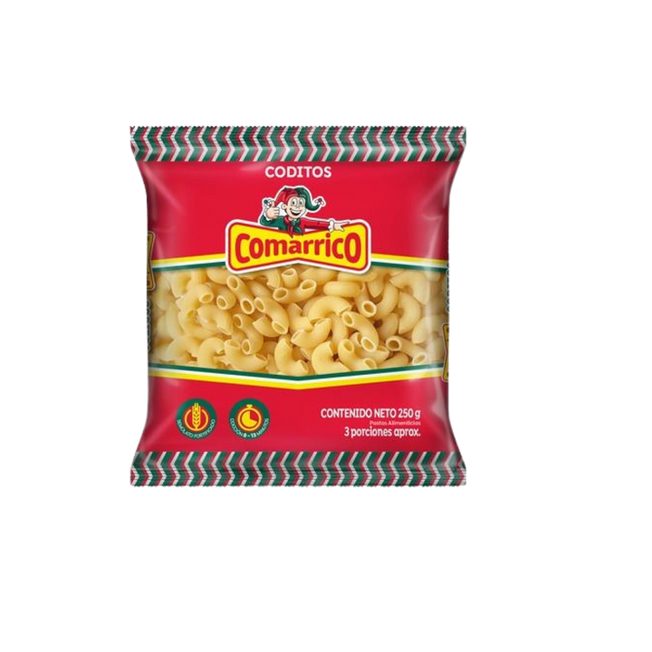 PASTA COMARRICO 250G CODITOS