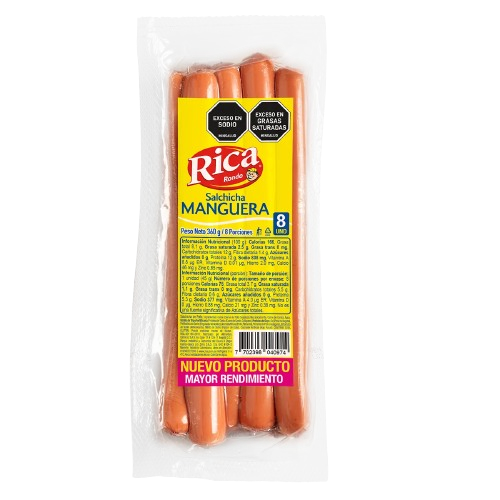 SALCHICHA RICA 8U 360G MANGUERA