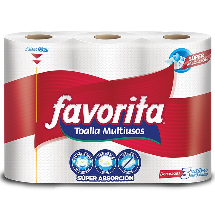 TOALLA COCINA FAVORITA 3U