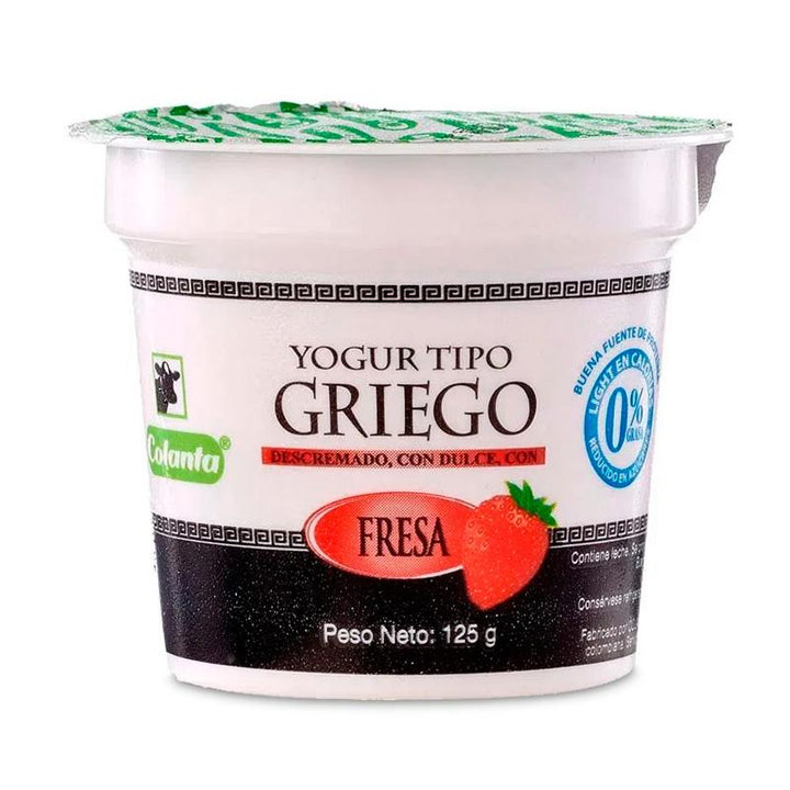 YOGURT COLANTA 125G GRIEGO/FRESA