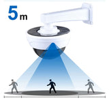 Lámpara Solar Inteligente Con Sensor De Movimiento Simulación De Cámara De Seguridad Más Control